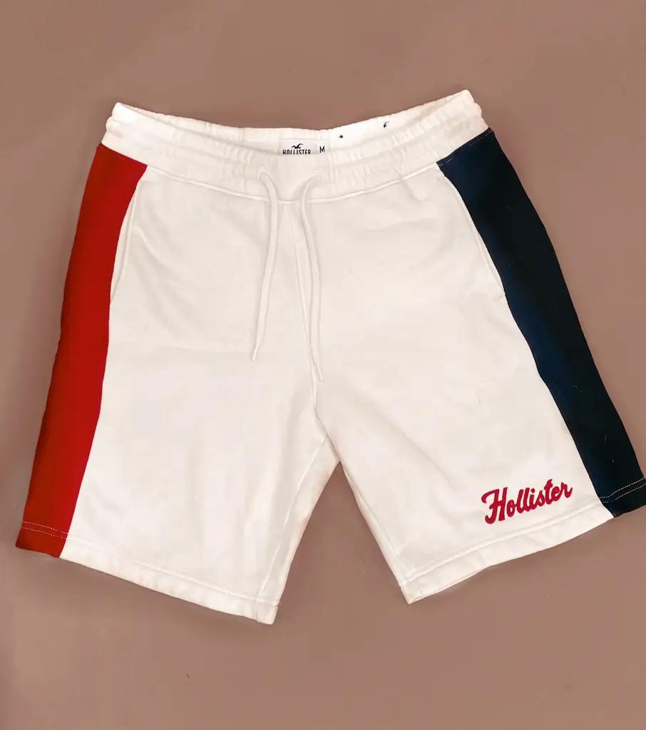 Hollister Drawstring Shorts Red White & Blue