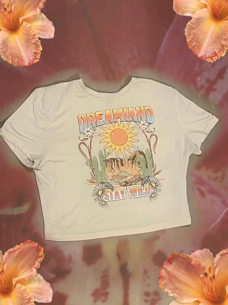 Dreamland Cropped Graphic Tee